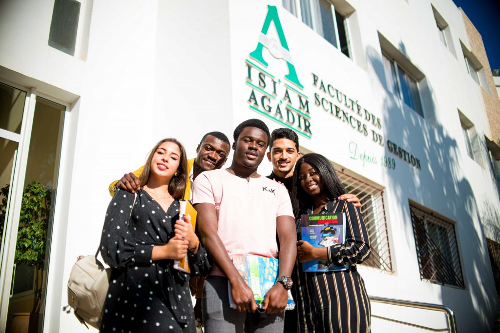 étudiants en master à l'ISIAM-Agadir , Universiapolis .